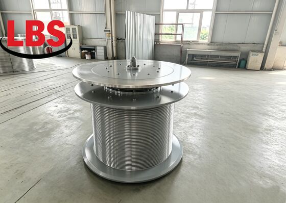 Lebus-type Rope Grooves Cable Winch Drum Q355D Bolt Connection