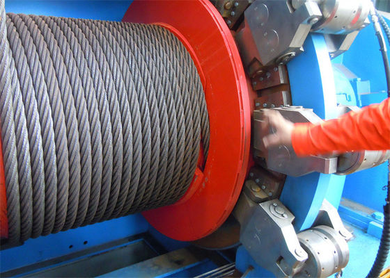 Customized Hydraulic Mooring Winch , 20000 Lb Hydraulic Winch With Cable Spooling Device