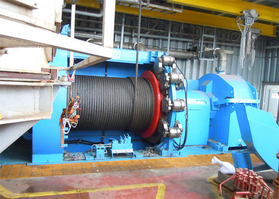 Customized Hydraulic Mooring Winch , 20000 Lb Hydraulic Winch With Cable Spooling Device