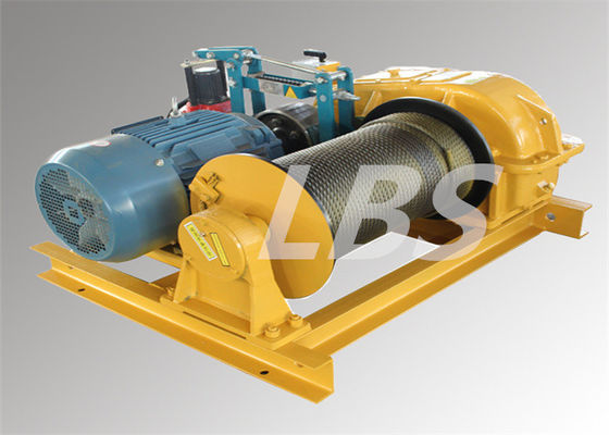 Fast Speed Wire Rope Electric 40 Ton Winch With Spooling Device For Mining